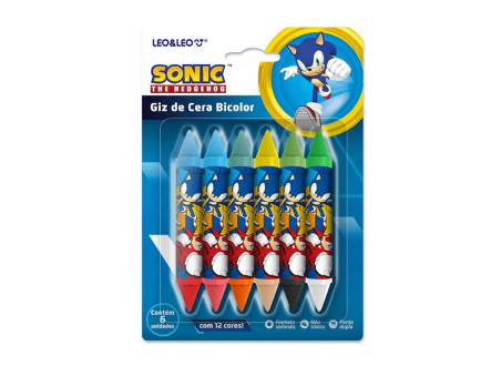 GIZAO CERA 12 CORES RED.SONIC C/6 UNID.