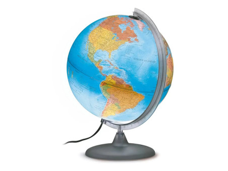 GLOBO 30CM.GEOGRAFICO/FISCIO ORION C/LUZ