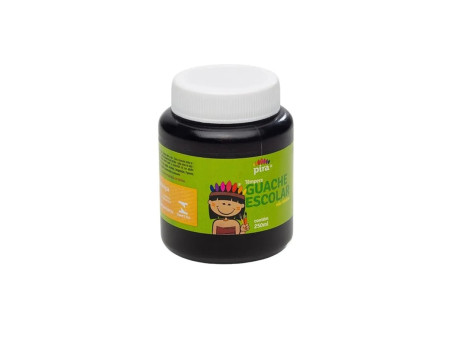 GUACHE PRETO 250ML.