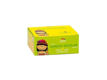 GUACHE 06 CORES PIRA 15ML.