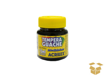 GUACHE PRETO 15ML C/12 -520