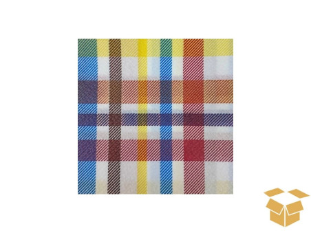 GUARDANAPO MESA 30X31 TARTAN 2687  C/20