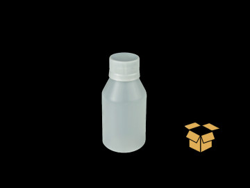 FRASCO  100ML TRANSP.TAMPA...