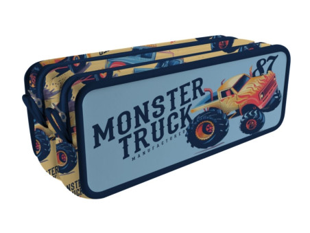 BOLSINHA EST.MONSTER TRUCK AZUL 2D.