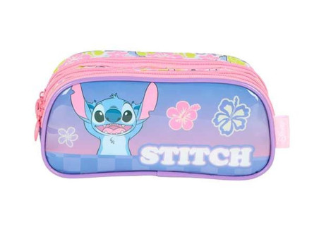 NECESSAIRE STITCH VIOLETA 22CM.3D.