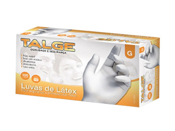 LUVAS LATEX GRANDE C/PO C/100