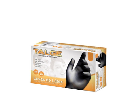 LUVAS NITRILICA PRETA GRANDE S/PO C/100