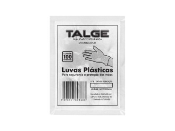 LUVAS DESCARTAVEL PLASTICA...