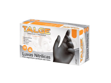 LUVAS NITRILICA PRETA MEDIA...