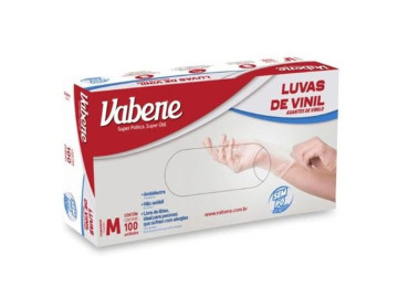 LUVAS VINIL BRANCA  M...