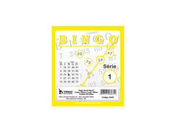 BLOCO BINGO AMARELO 100F.