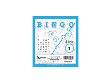 BLOCO BINGO AZUL 100F.