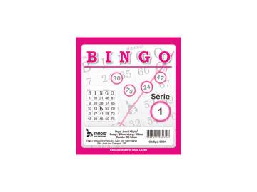 BLOCO BINGO ROSA 100F.