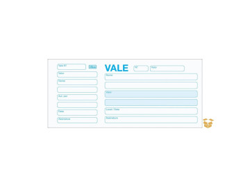 VALE ADIANTAMENTO C/CANHOTO...