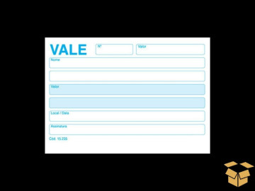 VALE ADIANTAMENTO S/CANHOTO...