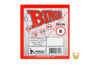 BLOCO BINGO VERMELHO 15X100F.