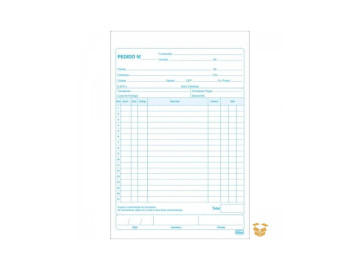 BLOCO PEDIDO 1/18 3 VIAS 24...