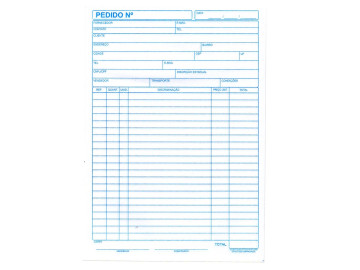 BLOCO PEDIDO 1/09 2 VIAS 25...