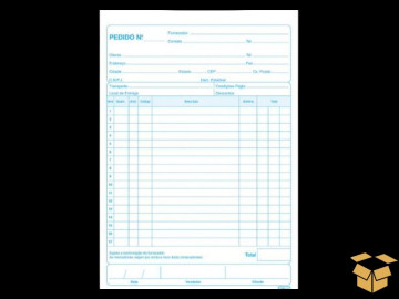 BLOCO PEDIDO 1/18 2 VIAS 40...