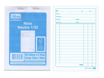 BLOCO NOTA NEUTRA 1/32 2...