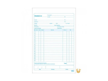 BLOCO PEDIDO 1/18 3 VIAS 24...