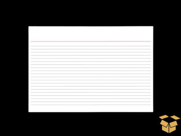 FICHA 5"X8" PAUTADA N.3...