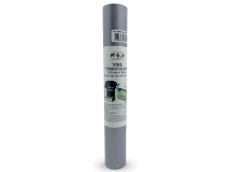 VINIL ADESIVO TERMOCOLANTE PRATA 1,52MT.