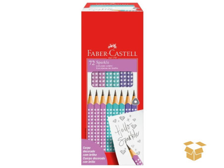 LAPIS PRETO FABER SPARKLE C/72