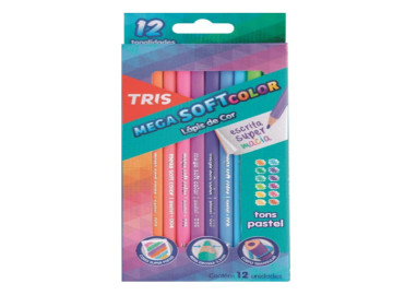 LAPIS COR PASTEL 12 CORES...