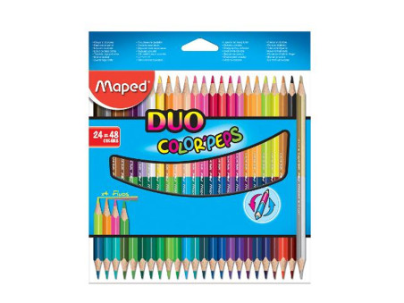 LAPIS COR  48 CORES TRIANG.PEPS DUO 24LP