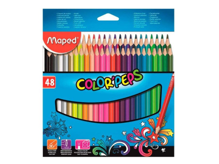 LAPIS COR  48 CORES TRIANG.PEPS STAR