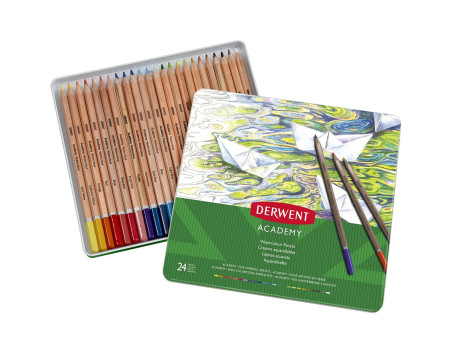 LAPIS COR AQUARELAVEL 24 CORES RED.DERW.