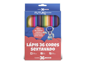 LAPIS COR  36 CORES SEXTAVADO
