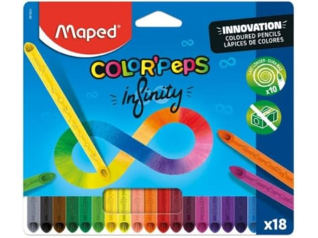 LAPIS COR  18 CORES COLOR PEPS INFINITY