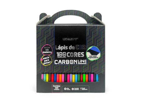 LAPIS COR 100 CORES REDONDO CARBON LINE