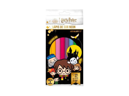 LAPIS COR JUMBO 08 CORES SEXT.NEON HARRY