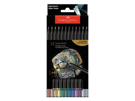 LAPIS COR METALICO 12 CORES