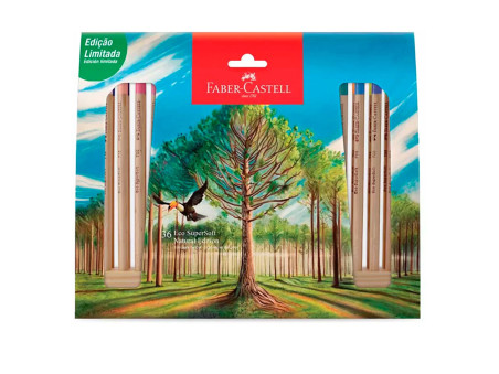 LAPIS COR  36 CORES RED.+BASE MADEIRA