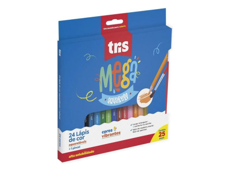 LAPIS COR AQUARELAVEL 24 CORES SEXT+PINC