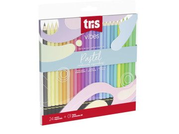 LAPIS COR PASTEL 24 CORES...