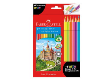 LAPIS COR  12 CORES SEXT.+6...