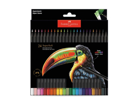 LAPIS COR  24 CORES SUPERSOFT