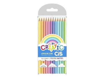 LAPIS COR PASTEL 12 CORES...