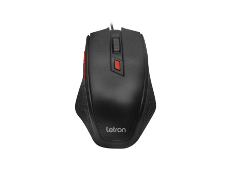 MOUSE USB OPTICO OFFICE LEVEL PRETO/VM.