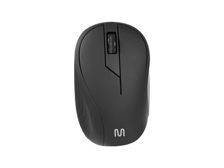 MOUSE SEM FIO PRETO 2,4GHZ 1200DPI ANAT.