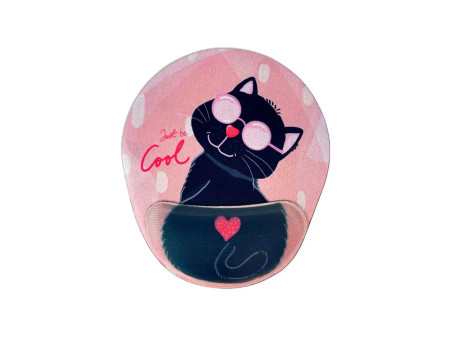 PAD MOUSE ERGONOMICO ANIMAIS-GATO
