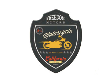 QUADRO DECORADO MOTORCYCLE...