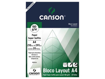 BLOCO PAPEL LAYOUT A4 LISO...