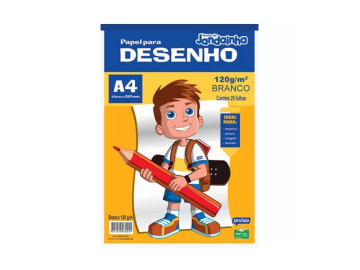 BLOCO DESENHO A4 BRANCO...