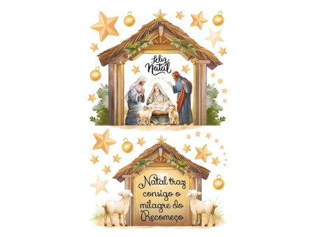 TRANSFER IMAGEM NATAL PRESEPIO